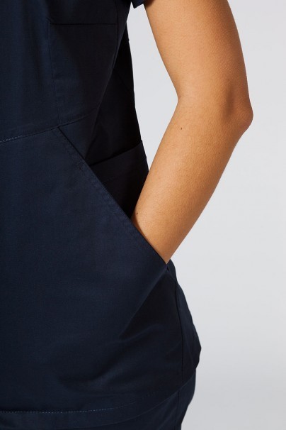 Women’s Sunrise Uniforms scrubs set (Kangaroo top, Loose trousers) true navy-5