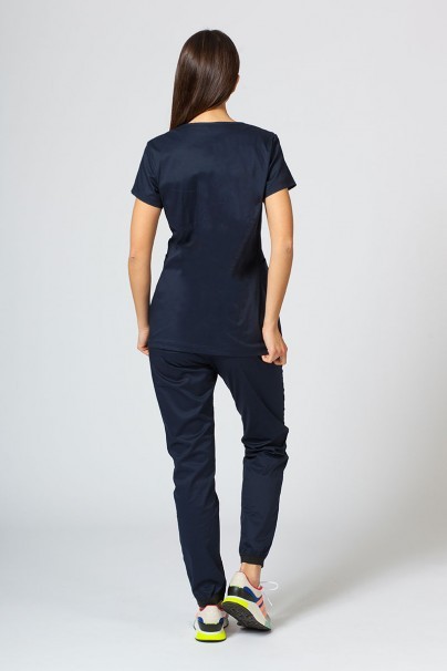 Women’s Sunrise Uniforms scrubs set (Kangaroo top, Loose trousers) true navy-2
