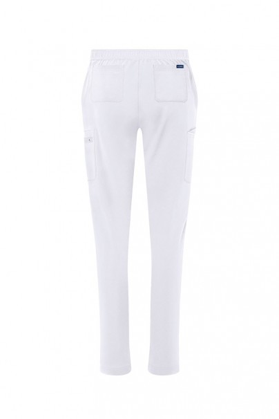 Women’s Adar Uniforms Skinny Leg Cargo scrub trousers white-10
