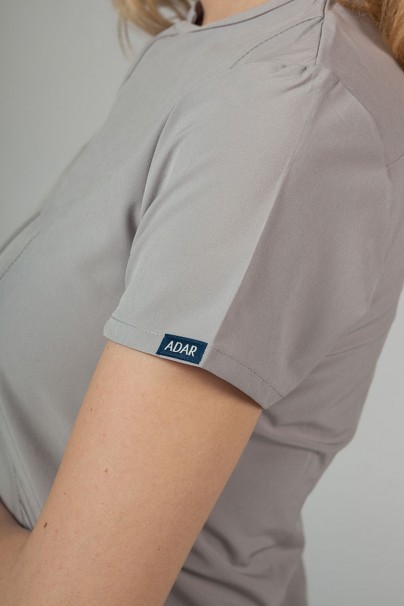 Adar Uniforms scrubs set Cargo (with Notched top – elastic) silver gray-6