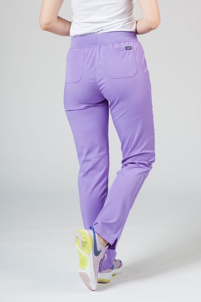 Adar Uniforms Yoga scrubs set (with Modern top – elastic) lavender-8