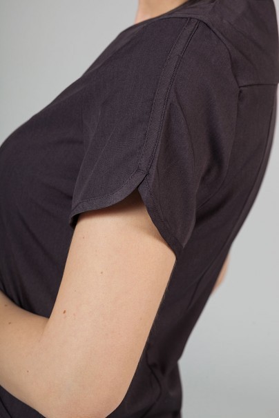 Adar Uniforms Yoga scrubs set (with Modern top – elastic) pewter-8