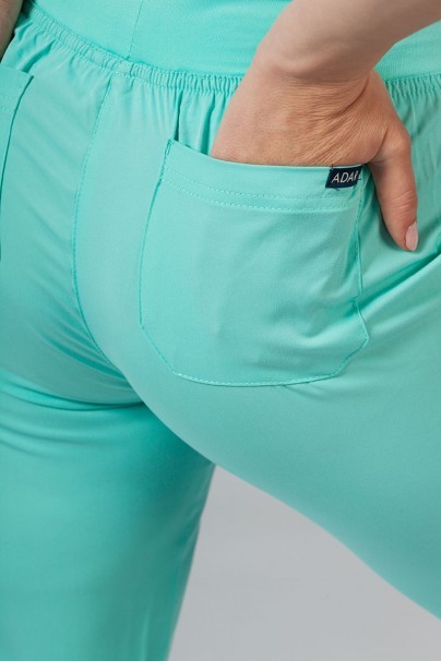 Adar Uniforms Yoga scrubs set (with Modern top – elastic) aqua-11