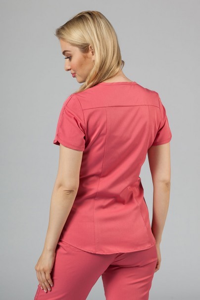 Adar Uniforms Yoga scrubs set (with Modern top – elastic) rapture rose-3