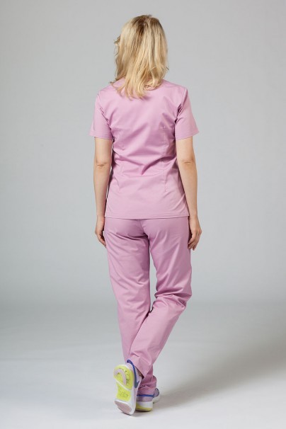 Women’s Sunrise Uniforms Basic Classic scrubs set (Light top, Regular trousers) lilac-2