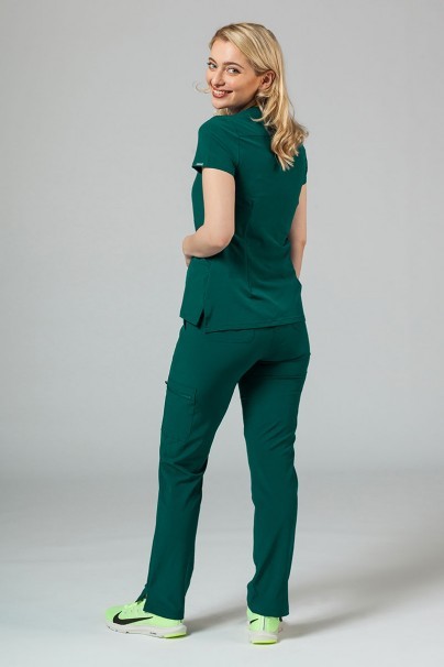 Women’s Adar Uniforms Skinny Leg Cargo scrub trousers dark teal-3