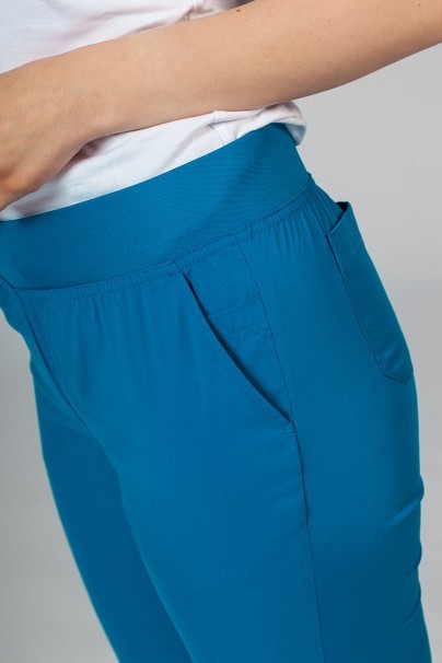Adar Uniforms Yoga scrubs set (with Modern top – elastic) royal blue-8
