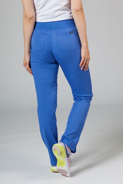 Adar Uniforms Yoga scrubs set (with Modern top – elastic) ceil blue-8