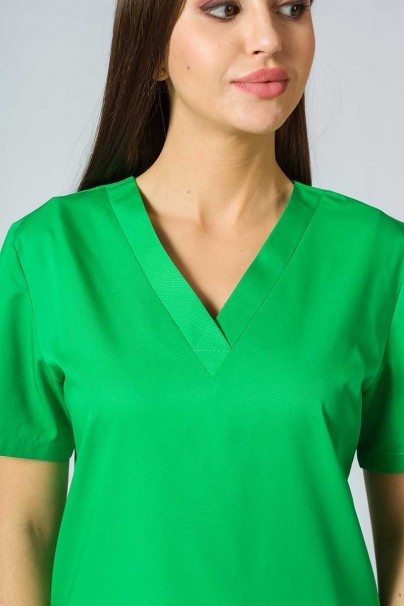 Women’s Sunrise Uniforms Basic Classic scrubs set (Light top, Regular trousers) apple green-4
