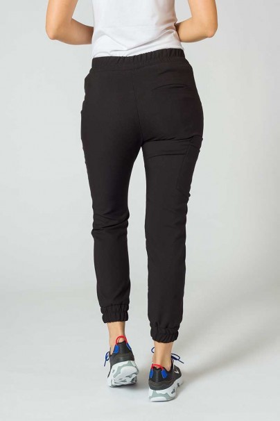 Women's Sunrise Uniforms Premium scrubs set (Joy top, Chill trousers) black-7
