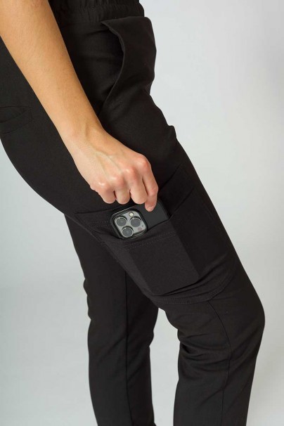 Women's Sunrise Uniforms Premium scrubs set (Joy top, Chill trousers) black-8
