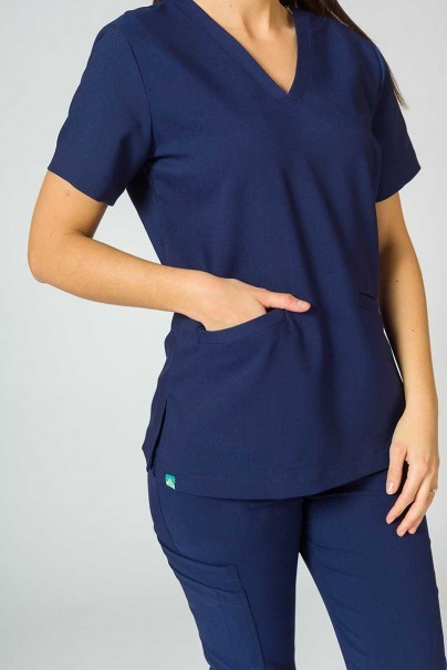 Women's Sunrise Uniforms Premium scrubs set (Joy top, Chill trousers) true navy-5