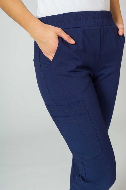 Women's Sunrise Uniforms Premium scrubs set (Joy top, Chill trousers) true navy-9