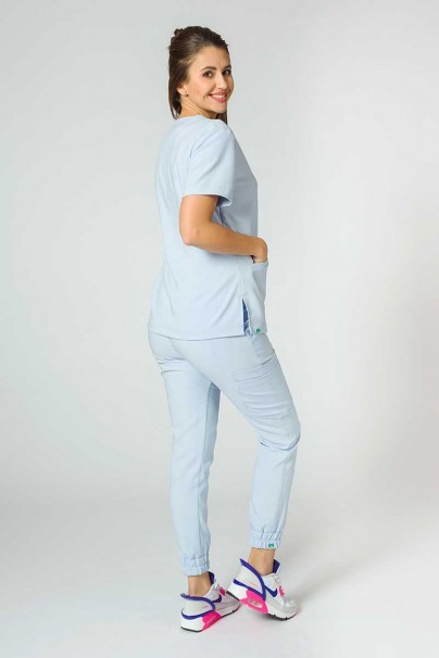 Women's Sunrise Uniforms Premium scrubs set (Joy top, Chill trousers) ceil blue-1