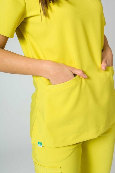Women's Sunrise Uniforms Premium scrubs set (Joy top, Chill trousers) yellow-7