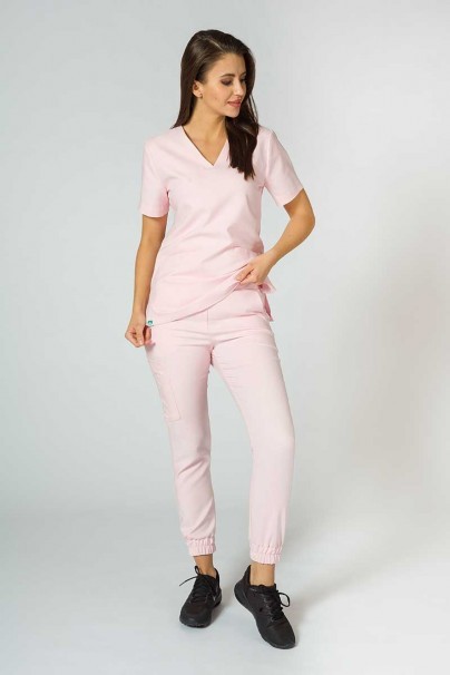 Women's Sunrise Uniforms Premium Chill jogger scrub trousers blush pink-4