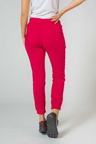 Women's Sunrise Uniforms Premium scrubs set (Joy top, Chill trousers) raspberry-7