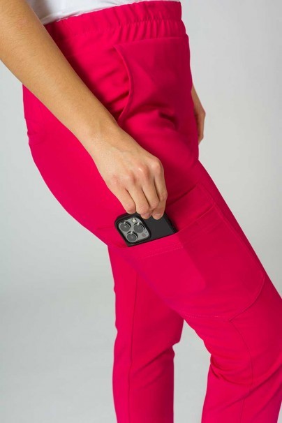 Women's Sunrise Uniforms Premium scrubs set (Joy top, Chill trousers) raspberry-8