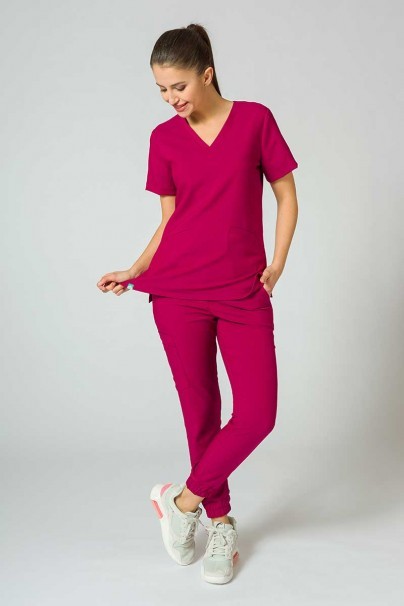 Women's Sunrise Uniforms Premium Chill jogger scrub trousers plum-2