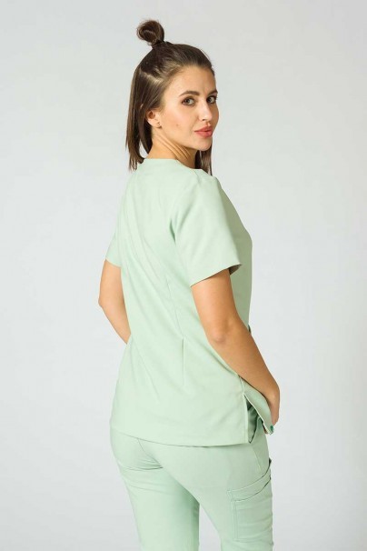 Women's Sunrise Uniforms Premium scrubs set (Joy top, Chill trousers) pistachio-1