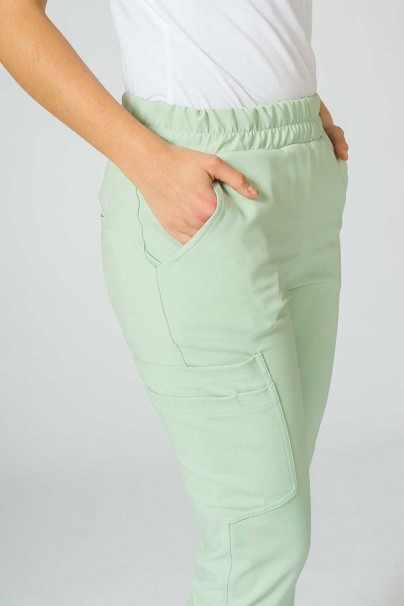 Women's Sunrise Uniforms Premium scrubs set (Joy top, Chill trousers) pistachio-7