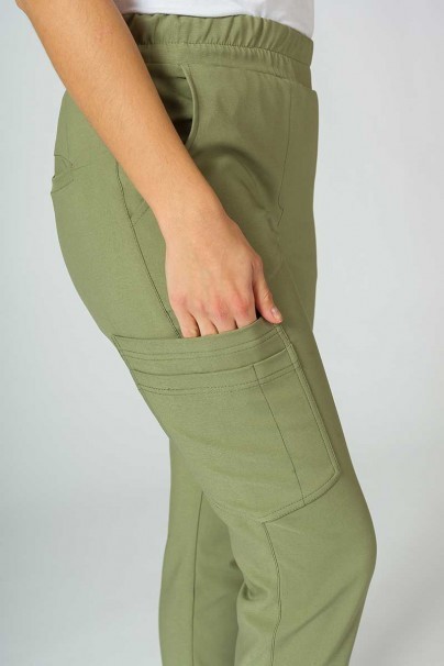 Women's Sunrise Uniforms Premium scrubs set (Joy top, Chill trousers) olive-12
