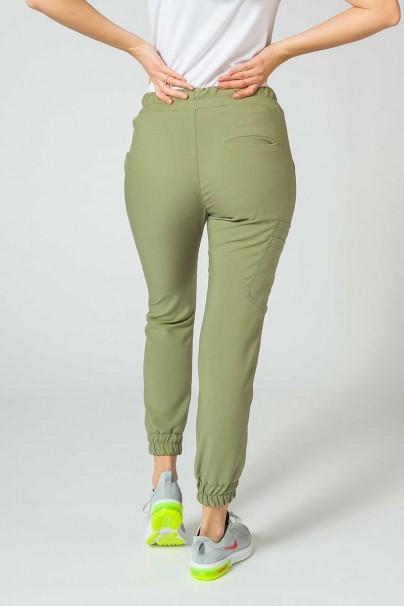 Women's Sunrise Uniforms Premium scrubs set (Joy top, Chill trousers) olive-9