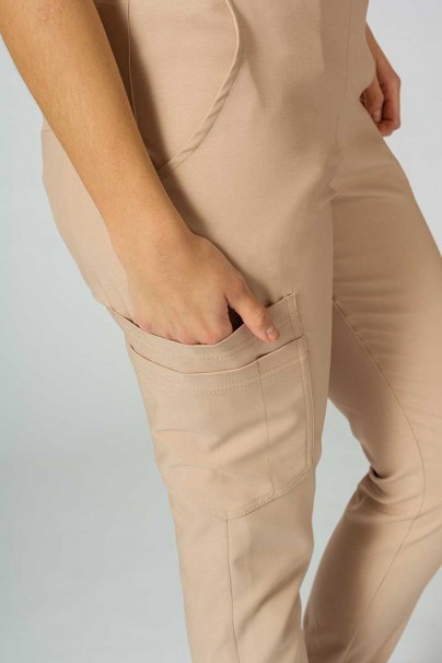 Women's Sunrise Uniforms Premium scrubs set (Joy top, Chill trousers) khaki-9