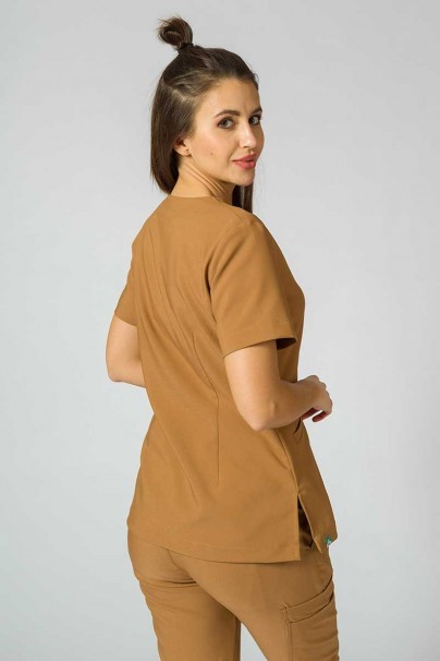Women's Sunrise Uniforms Premium scrubs set (Joy top, Chill trousers) brown-5