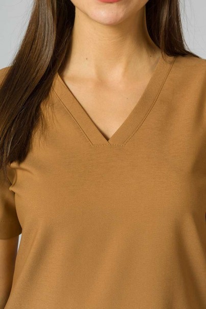 Women's Sunrise Uniforms Premium scrubs set (Joy top, Chill trousers) brown-6