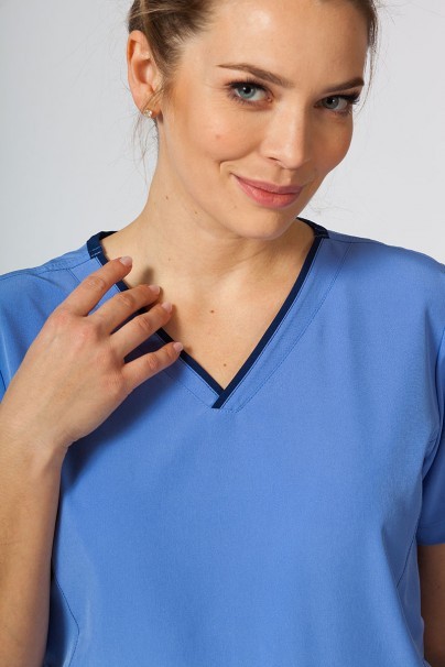 Women's Maevn Matrix Impulse Stylish scrubs set ceil blue-4