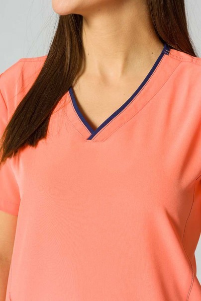 Women's Maevn Matrix Impulse Stylish scrubs set fresh salmon-5