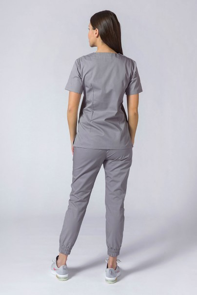 Women's Sunrise Uniforms Basic Jogger scrubs set (Light top, Easy trousers) pewter-2