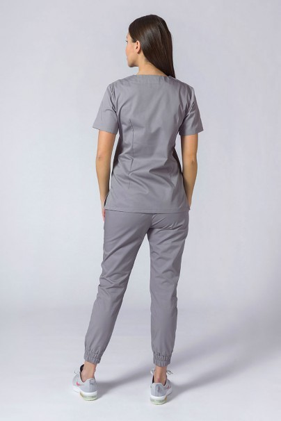 Women's Sunrise Uniforms Basic Jogger scrubs set (Light top, Easy trousers) pewter-1