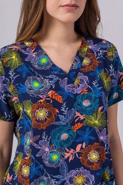 Women’s Maevn Prints scrub top Dawn Garden-4