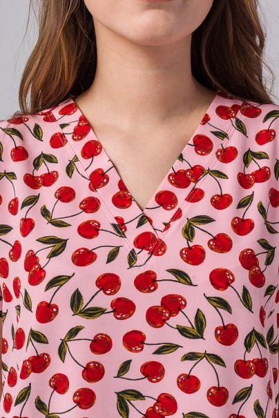 Women’s Maevn Prints scrub top Cherries Berries-6