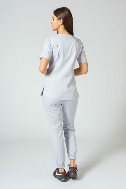 Women's Sunrise Uniforms Basic Jogger scrubs set (Light top, Easy trousers) quiet grey-1
