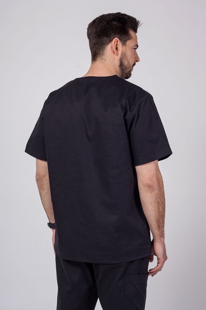 Men's Sunrise Uniforms Active scrubs set (Flex top, Flow trousers) black-3