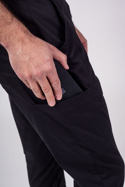 Men's Sunrise Uniforms Active scrubs set (Flex top, Flow trousers) black-8
