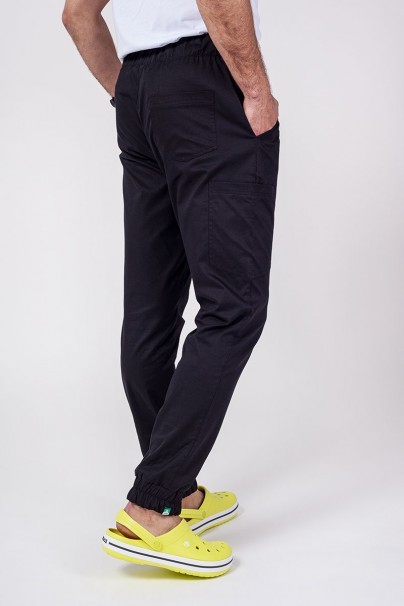 Men's Sunrise Uniforms Active scrubs set (Flex top, Flow trousers) black-7