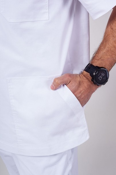 Men's Sunrise Uniforms Active scrubs set (Flex top, Flow trousers) white-6