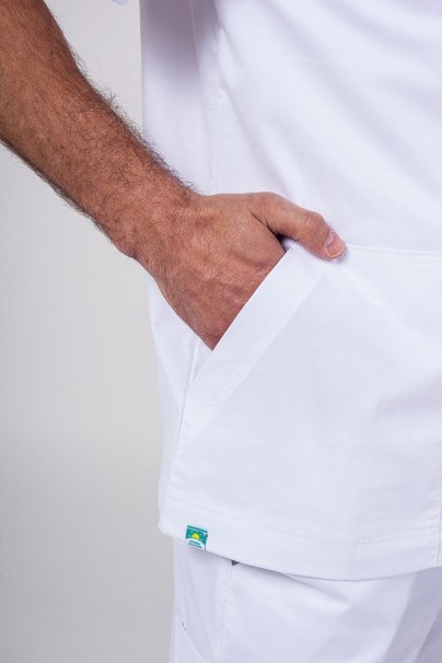 Men's Sunrise Uniforms Active scrubs set (Flex top, Flow trousers) white-5