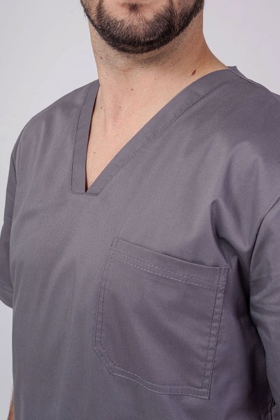 Men's Sunrise Uniforms Active scrubs set (Flex top, Flow trousers) pewter-4