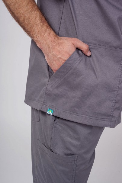 Men's Sunrise Uniforms Active scrubs set (Flex top, Flow trousers) pewter-5