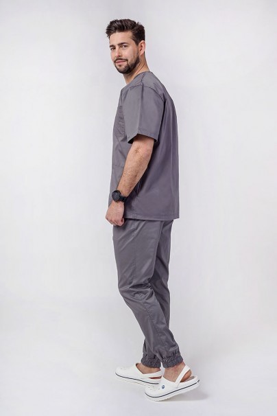 Men's Sunrise Uniforms Active scrubs set (Flex top, Flow trousers) pewter-2