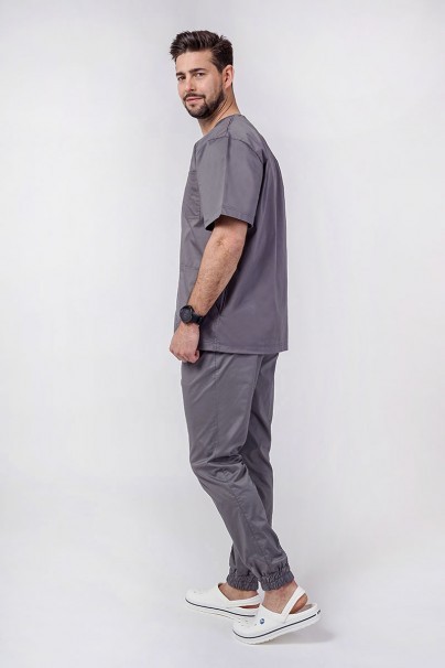 Men's Sunrise Uniforms Active scrubs set (Flex top, Flow trousers) pewter-1