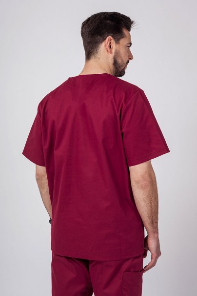 Men's Sunrise Uniforms Active scrubs set (Flex top, Flow trousers) wine-3