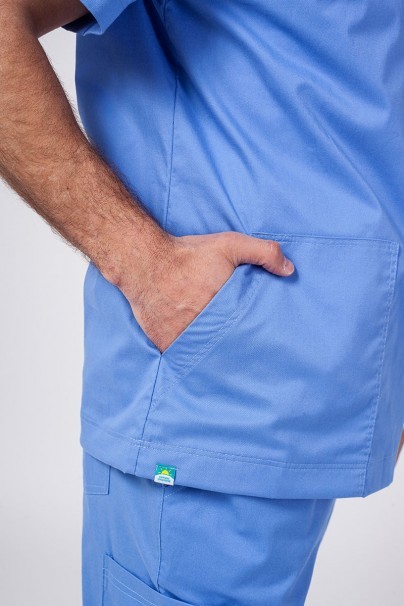 Men's Sunrise Uniforms Active scrubs set (Flex top, Flow trousers) ceil blue-6