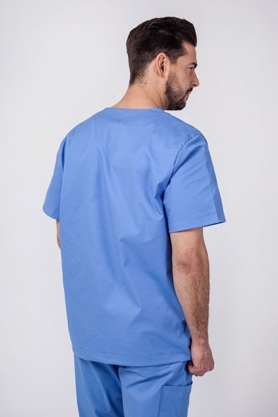 Men's Sunrise Uniforms Active scrubs set (Flex top, Flow trousers) ceil blue-4