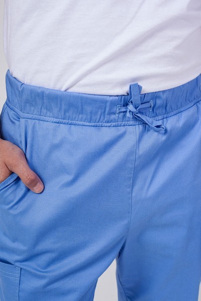 Men's Sunrise Uniforms Active scrubs set (Flex top, Flow trousers) ceil blue-10